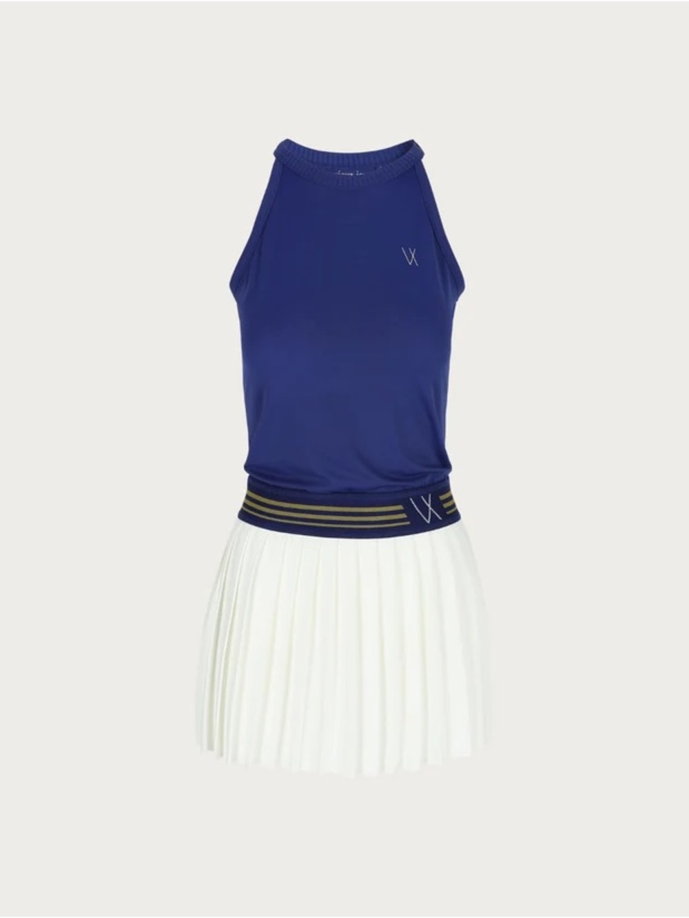 VIEUX JEU Lara Dress in Navy M